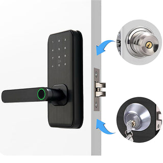 Home KT W68L Smart Door Lock with Fingerprint & App Control | Secure Keyless Entry