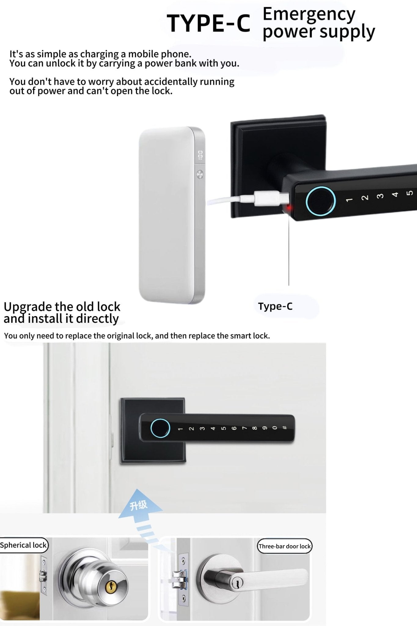 hornbill smart lock B07 Series Smart Door Lock with Single Latch | App - Controlled Security - homekt - Specialty department stores