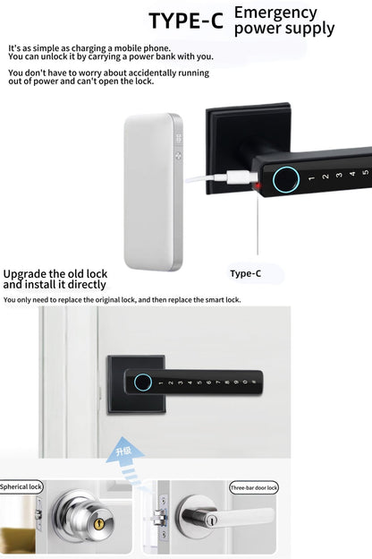 hornbill smart lock B07 Series Smart Door Lock with Single Latch | App - Controlled Security - homekt - Specialty department stores