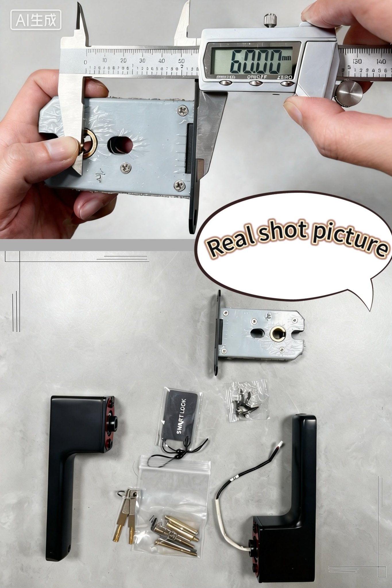 Y01 Smart Slim Door Lock with Single Latch | Fingerprint, PIN, IC Card & Tuya App - homekt - Specialty department stores